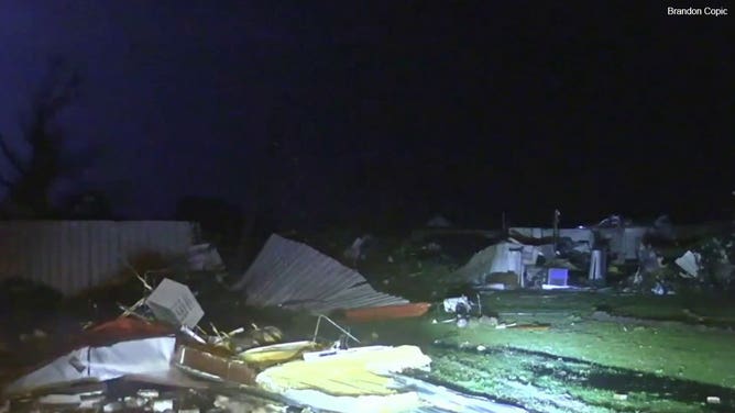 Catastrophic damage seen in Oklahoma after tornado rips through Barnsdall as storms march across central US