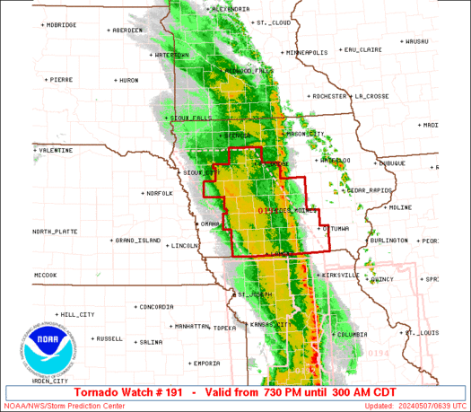 SPC Tornado Watch 191