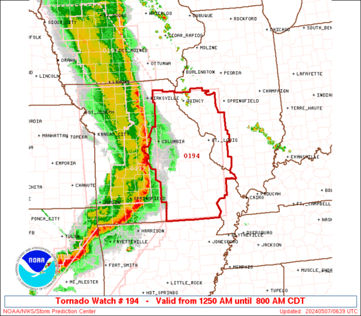 SPC Tornado Watch 194