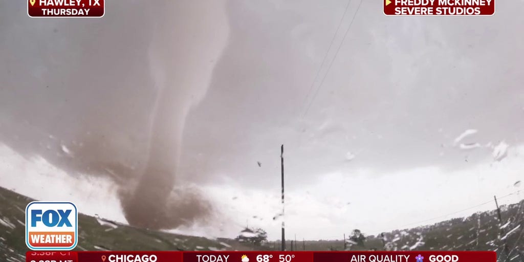 Storm chaser rescues family during live coverage of Texas tornado